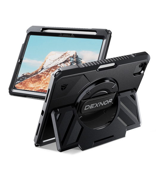 Чохол Dexnor 360° з ремінцем і кріпленням для стилуса для iPad Air 11" 2025/2024 (7/6 покоління)