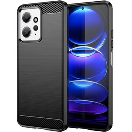 Чехол до Xiaomi Redmi Note 12 4G, Carbon, чёрный