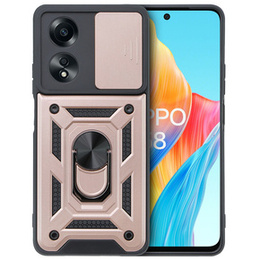 Чехол NOX Camera Slide Oppo A58 4G, CamShield Slide, розовый rose gold