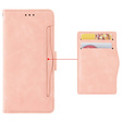 Откидной чехол для Oppo Reno 13F / Oppo Reno 13FS, Card Slot, розовый