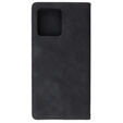 Чехол для Motorola Edge 40 Neo, ERBORD Vintage, бумажник с клапаном, чёрный