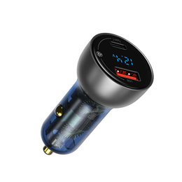 Baseus Автомобильное зарядное устройство 2-Port USB i USB Type-C PD40W/QC3.0 - Grey