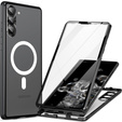 Магнітний чохол Dual Glass MagSafe для Samsung Galaxy S23+ Plus, чорний