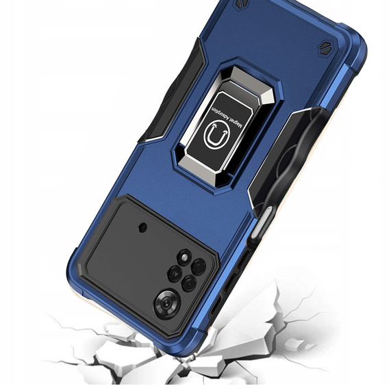 Чехол до Xiaomi Poco X4 Pro 4G, Dual-Layer Armor, синий