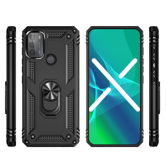 Броньований Чoхол до Motorola Moto G50, Nox Case Ring, чорний