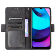 Откидной чехол для Motorola Moto E20/E30/E40, Card Slot, чёрный