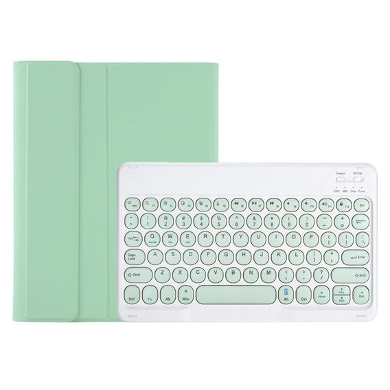 Чехол + клавиатура iPad 10.2" 2021/2020/2019 (9/8/7 gen.) / Air 10.5" 2019 (3 gen.), Leather Pen Slot, светло-зеленый