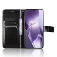 Откидной чехол для OnePlus 13R, Crazy Horse Wallet, чёрный