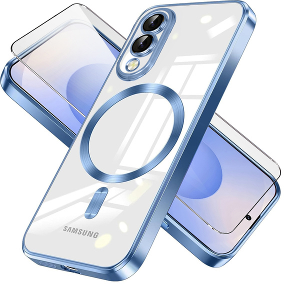 Чохол для Samsung Galaxy S25 Edge, Electro MagSafe, м'яти + Скло на екран