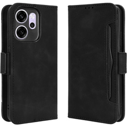 Футляр з клапаном для Oppo Reno 13, Card Slot, чорний