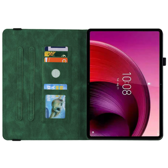 Чехол для Lenovo Tab M11, Butterfly, зелёный