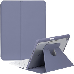 Чехол клавиатура для iPad 11" 2025 A16 (11 gen.) / iPad 10.9" 2022 (10 gen.), Rotary 360° Leather, фиолетовый