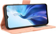 Футляр з клапаном для Realme Note 70T 4G, Card Slot, рожевий