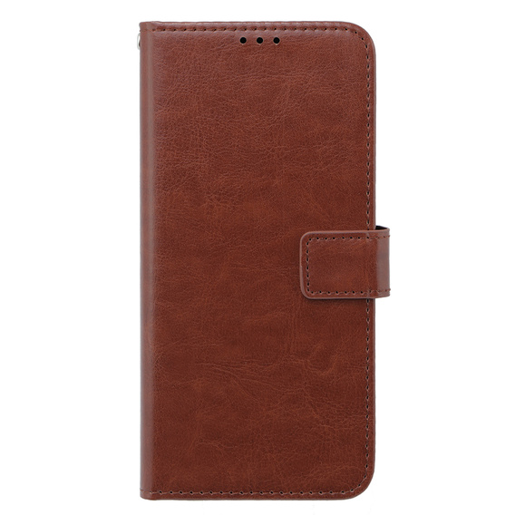 Футляр з клапаном для Oppo A58 4G, Crazy Horse Wallet, коричневий