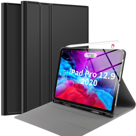Etui z miejscem na klawiaturę Bluetooth do iPad Pro 12.9 2018/2020 - Black