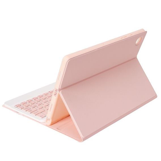 Чохол + клавіатура Samsung Galaxy Tab S6 Lite P610/P615 / S6 Lite 2022 10.4, Pen Slot, рожевий rose gold