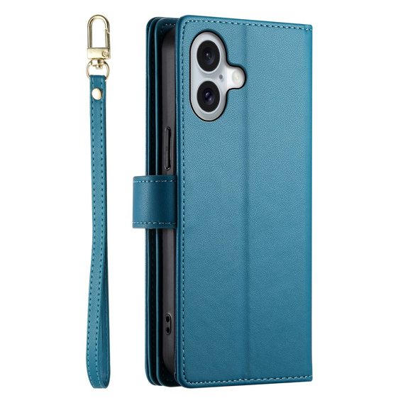 Чохол-книжка для iPhone 16, Wallet Zipper Pocket, м'яти
