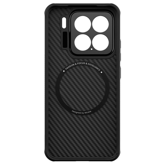Чохол для Xiaomi 15, броньований Nillkin, Carboprof Case, для Magsafe, чорний