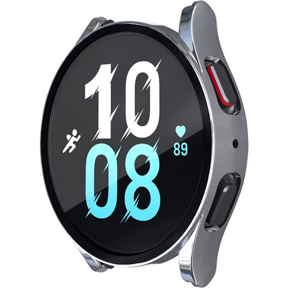 Силіконовий футляр із вбудованим захисним склом до Galaxy Watch5 40mm, Silver