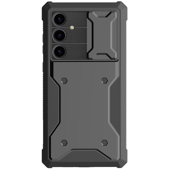 Чохол для Samsung Galaxy A55, ERBORD Rugged Case, чорний (Дві рамки)