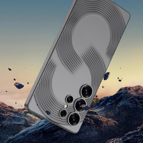 Чехол до Samsung Galaxy S25 Ultra, GKK Leather, чёрный