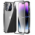 Чехол для iPhone 14 Pro, Magnetic Dual Glass, чёрный