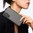Матовый чехол для Samsung Galaxy A17 5G, дымчатый с черными боками