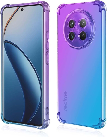 Чохол для Realme 12, Gradient Dropproof, Фіолетовий / синій
