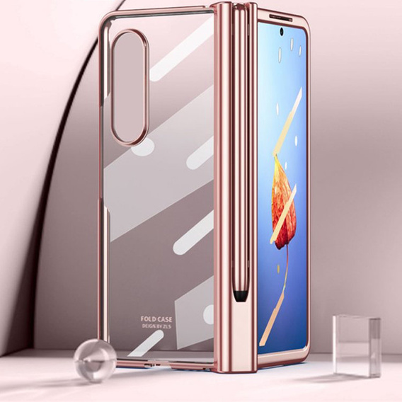 Чехол Clever Design для Samsung Galaxy Z Fold 4 5G, розовое золото
