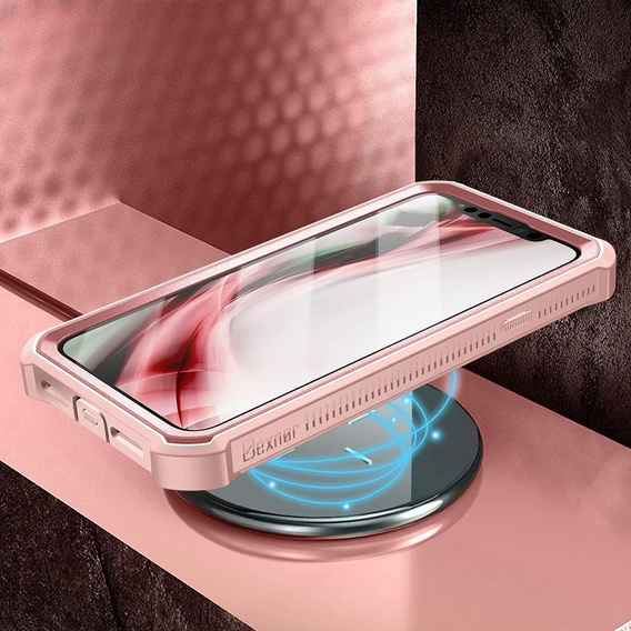 Броньований чохол для iPhone 11, Dexnor Full Body, рожевий rose gold