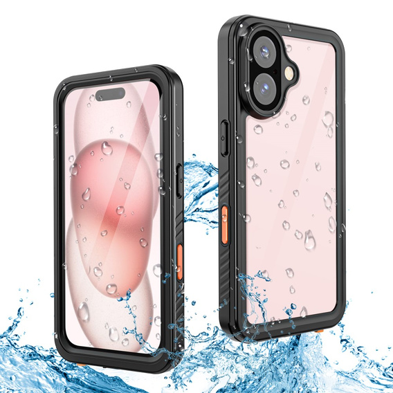Водонепроникний чохол IP68 для iPhone 16, чорний