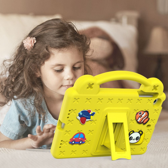 Детский чехол для iPad mini 7.9" 2019/2015/2014/2013/2012 (5/4/3/2/1 gen.), Cute Patterns, с подставкой, жёлтый