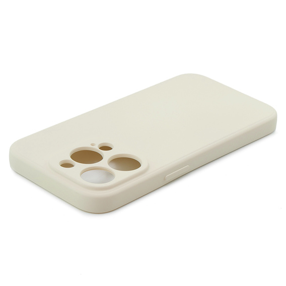 Чехол до iPhone 15 Pro, Silicone Lite, кремового цвета