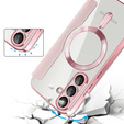Чохол-книжка для Samsung Galaxy S25+ Plus, RFID Wallet MagSafe CamShield, рожевий