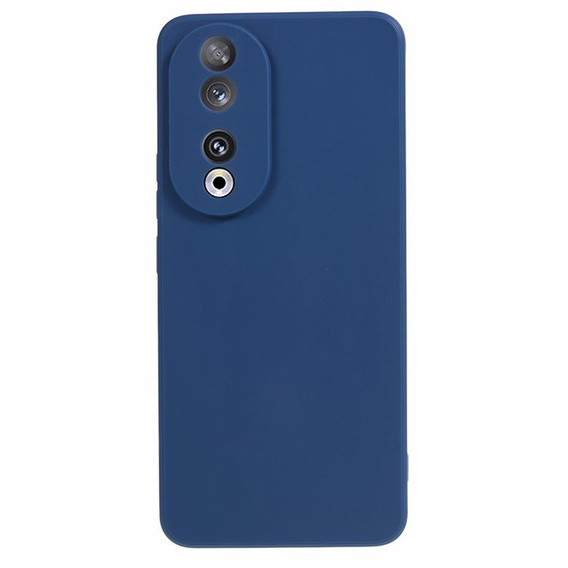 Силиконовый чехол для Honor 90, тонкий, синий