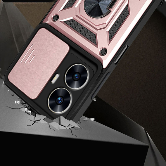 Чохол NOX Camera Slide Realme C55, CamShield Slide, рожевий rose gold