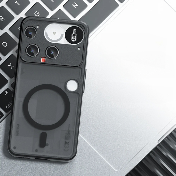 Чехол для Nothing Phone 3 5G, для MagSafe, ERBORD Matt Case, чёрный