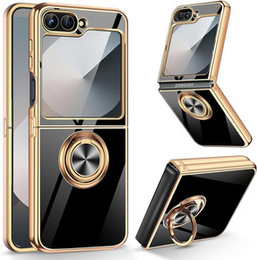 Чoхол до Samsung Galaxy Z Flip7 FE / Z Flip6, Electro Ring, чорний