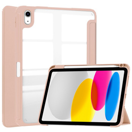 Чохол для iPad 10.9 2022 10 Gen, Smartcase Hybrid, з місцем для стилуса, рожевий