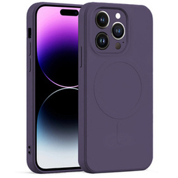 Чехол Silicone до iPhone 14 Pro Max, MagSafe, Purple