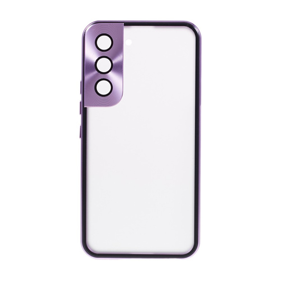 Чехол до Samsung Galaxy S21, Magnetic Dual Glass, фиолетовый