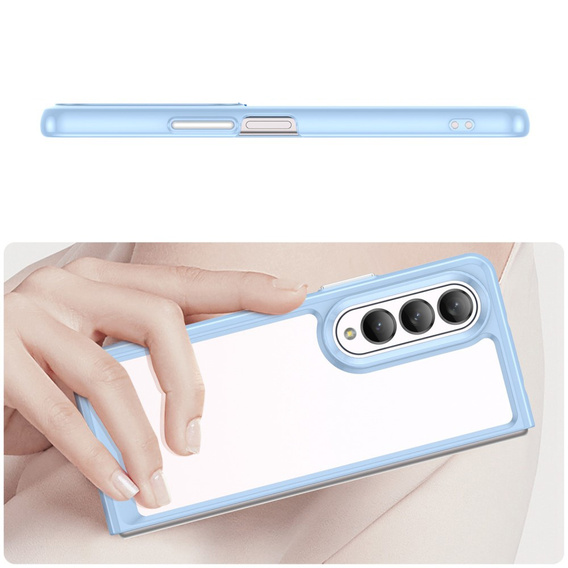 Чехол ERBORD для Samsung Galaxy Z Fold 4 5G, Hybrid Case, Baby Blue
