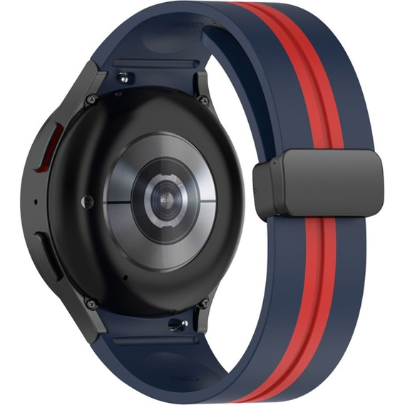Силіконовий ремінець для Fitbit Inspire 3, Red Samsung Galaxy Watch 4 / 5 40/42/44/46/45MM PRO, Dark Blue / Red