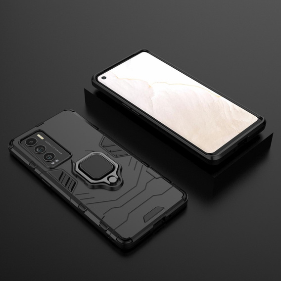 Чoхол до Realme GT Explorer Master, Kickstand Ring, чорний