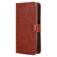 Откидной чехол для Samsung Galaxy M15 5G, Crazy Horse Wallet, коричневый