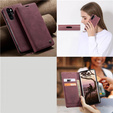 Чехол CASEME для Huawei P30 Pro, Leather Wallet Case, бордовый