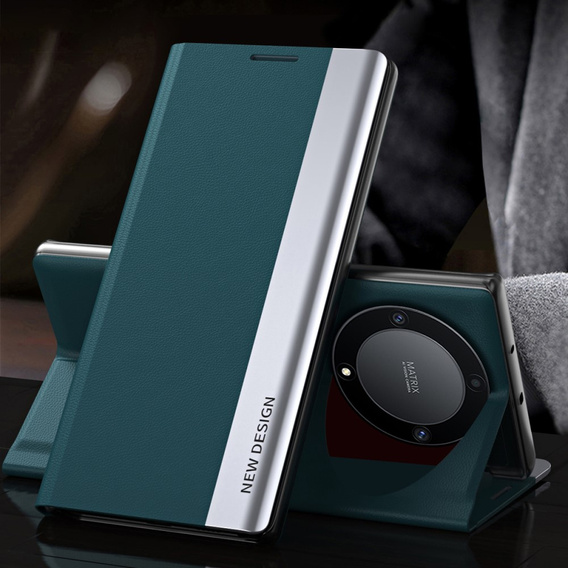 Чохол-книжка для Honor Magic 5 Lite, Side Magnetic, зелений