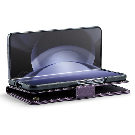 CASE фліп-чохол для Samsung Galaxy Z Fold6 5G, Litchi Wallet, фіолетовий