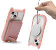 Чохол для iPhone 13 / iPhone 14, для MagSafe, Cute Cat, рожевий + захисне скло