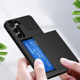 Чехол до Samsung Galaxy S23, Sliding Card Holder, чёрный